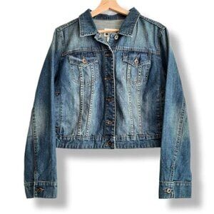 STYLUS 100% Cotton Classic Jean Jacket Medium Blue Sz XL P